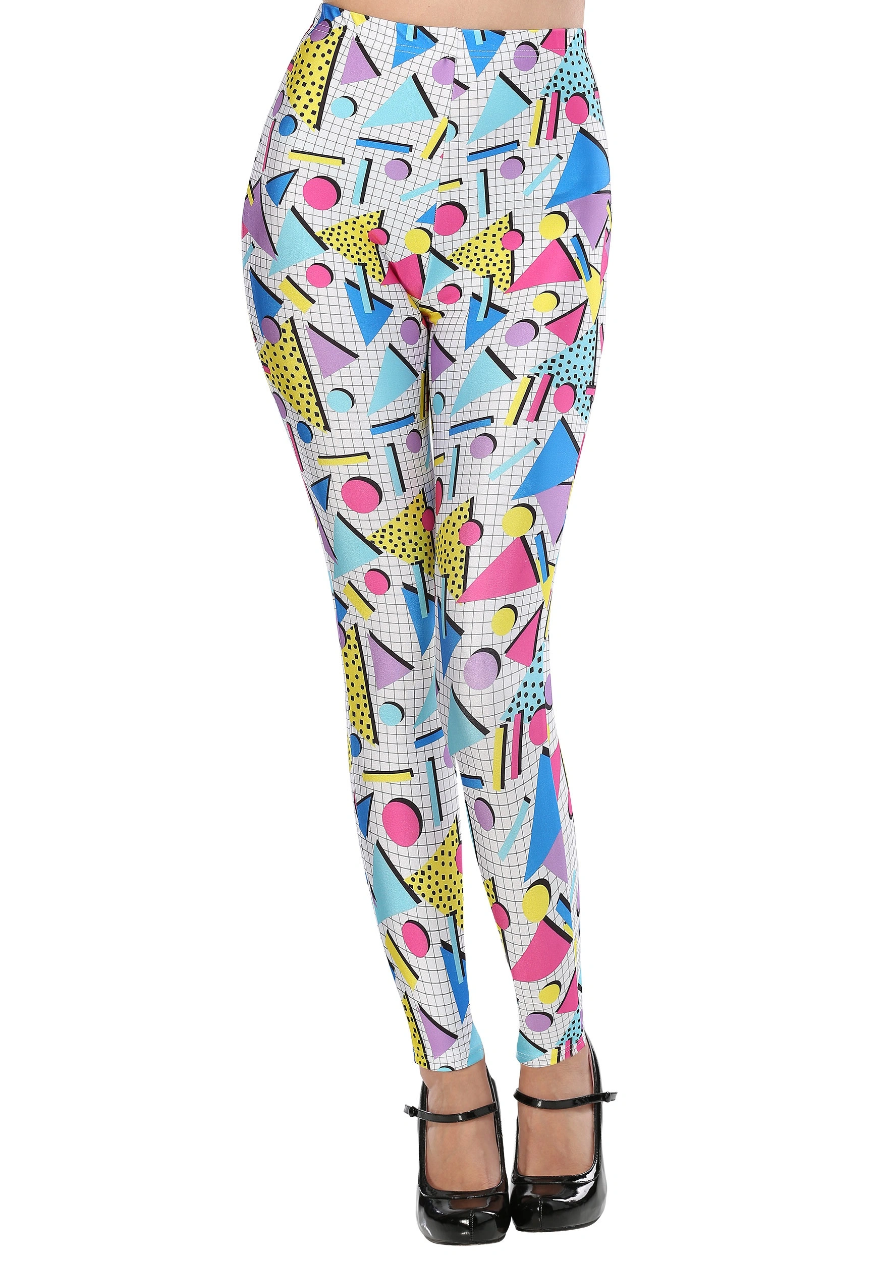 Fun Costumes Women's 80s Party Girl Leggings 3 Fun Costumes Women's 80s Party Girl Leggings