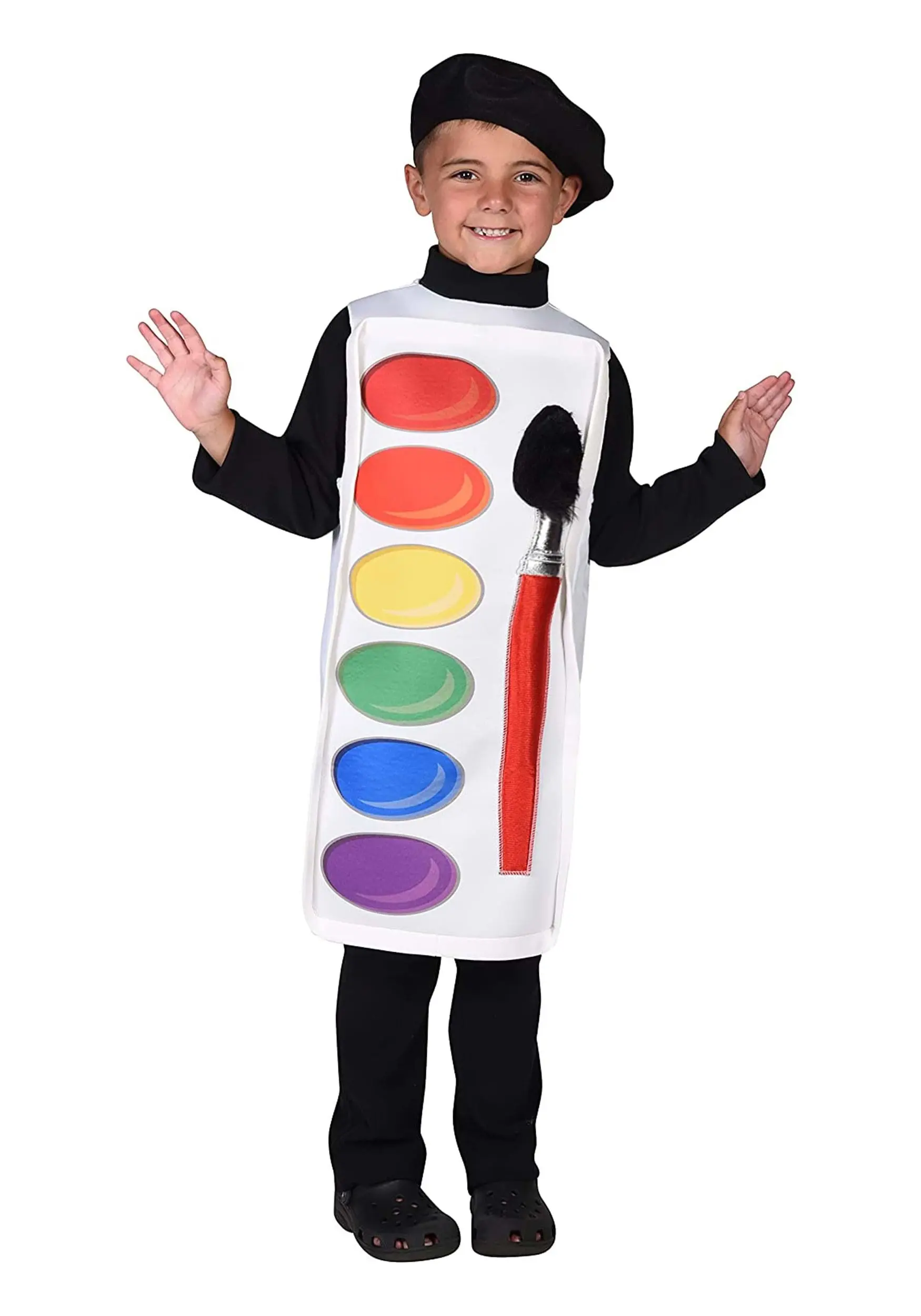 Rasta Imposta Kid's Watercolor Paint Palette Costume 3 Rasta Imposta Kid's Watercolor Paint Palette Costume