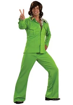Rubies Costume Co. Inc Green Leisure Suit Costume