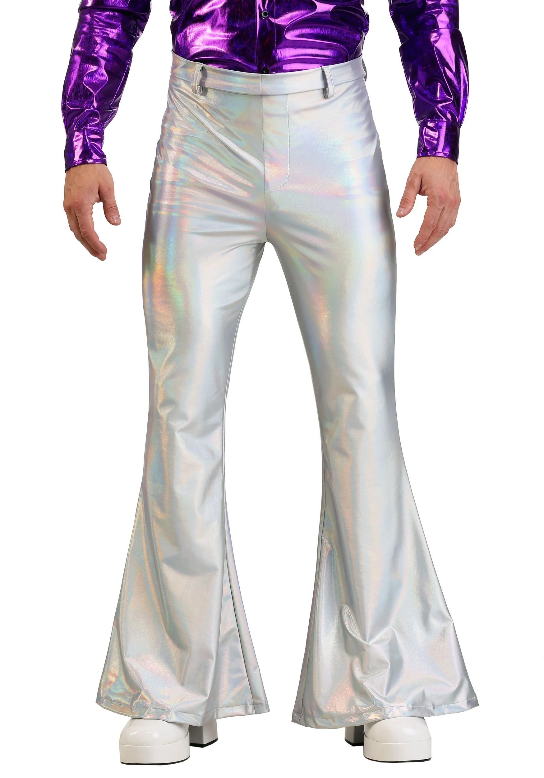 Fun Costumes Men's Holographic Disco Pants 3 Fun Costumes Men's Holographic Disco Pants