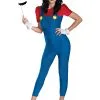 Disguise Women's Deluxe Mario Costume -Deals Costumes Store mario female deluxe adult costume