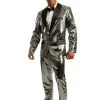 Charades Men's Silver Disco Ball Tuxedo Costume 2 Charades Men's Silver Disco Ball Tuxedo Costume -Deals Costumes Store mens silver disco ball tuxedo costume