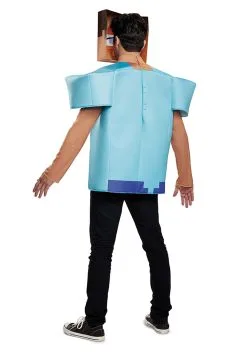 Deals Costumes Store -Deals Costumes Store minecraft steve adult costume alt 1