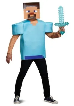 Deals Costumes Store 21 Disguise Minecraft Steve Adult Costume