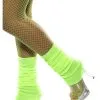 Smiffys Neon Green Leg Warmers 2 Smiffys Neon Green Leg Warmers -Deals Costumes Store neon green leg warmers