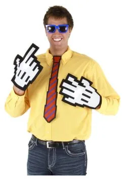 Elope Pixel 8 Necktie Red/Blue