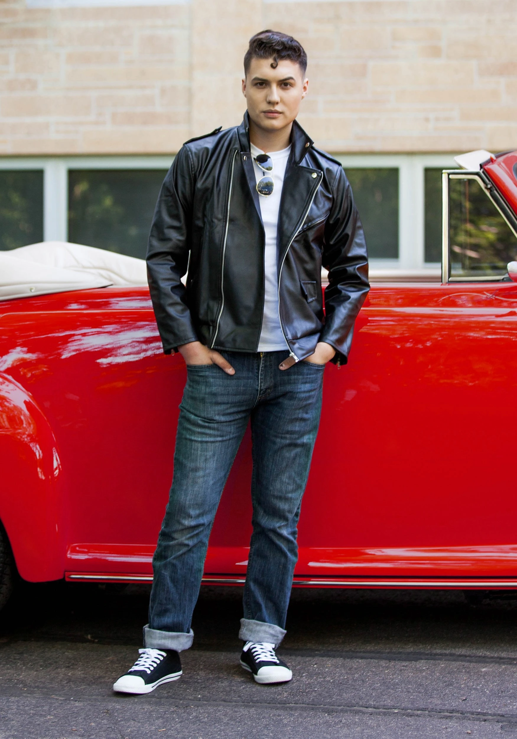 Fun Costumes Plus Size Grease Authentic T-Birds Jacket Costume 4 Fun Costumes Plus Size Grease Authentic T-Birds Jacket Costume - Image 2