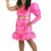 Fun Costumes Women's 80s Pink Pop Star Plus Size Costume -Deals Costumes Store plus size 80s pink pop star costume