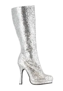 Ellie Silver Glitter Boots