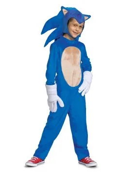Disguise Sonic 2 Deluxe Sonic Movie Costume For Kids 9 Disguise Sonic 2 Deluxe Sonic Movie Costume For Kids -Deals Costumes Store sonic 2 kids deluxe sonic movie costume alt 2