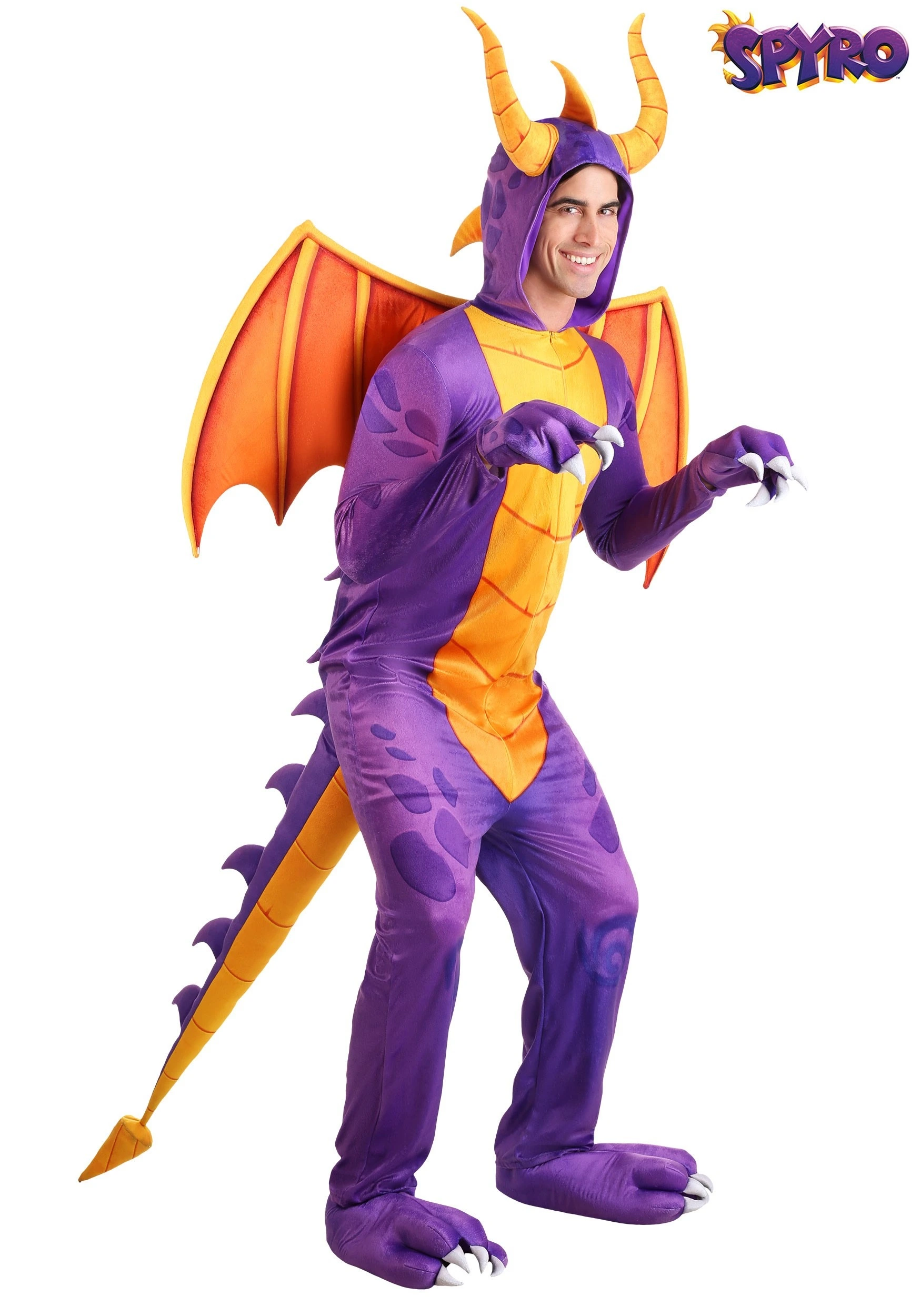 Fun Costumes Spyro The Dragon Adult Costume Jumpsuit 3 Fun Costumes Spyro The Dragon Adult Costume Jumpsuit
