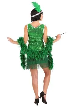 Fun Costumes Emerald Flapper Costume For Women 5 Fun Costumes Emerald Flapper Costume For Women -Deals Costumes Store womens emerald flapper costume alt 1