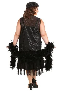 Fun Costumes Plus Size Black Jazz Flapper Costume 13 Fun Costumes Plus Size Black Jazz Flapper Costume -Deals Costumes Store womens plus size black jazz flapper costume alt 5
