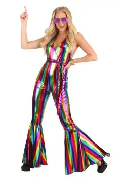 Boloparty Rainbow Rave Disco Costume For Women