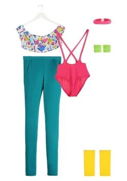 Fun Costumes Women's Work It Out 80's Costume -Deals Costumes Store womens work it out 80s costume alt 6