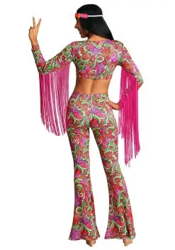 Fun Costumes Women's Hippie World Peace Costume -Deals Costumes Store womens world peace hippie costume alt 5