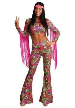 Fun Costumes Women's Hippie World Peace Costume -Deals Costumes Store womens world peace hippie costume alt 6