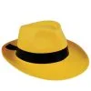 H.M. Smallwares Adult Yellow Fedora Costume Hat -Deals Costumes Store yellow fedora hat